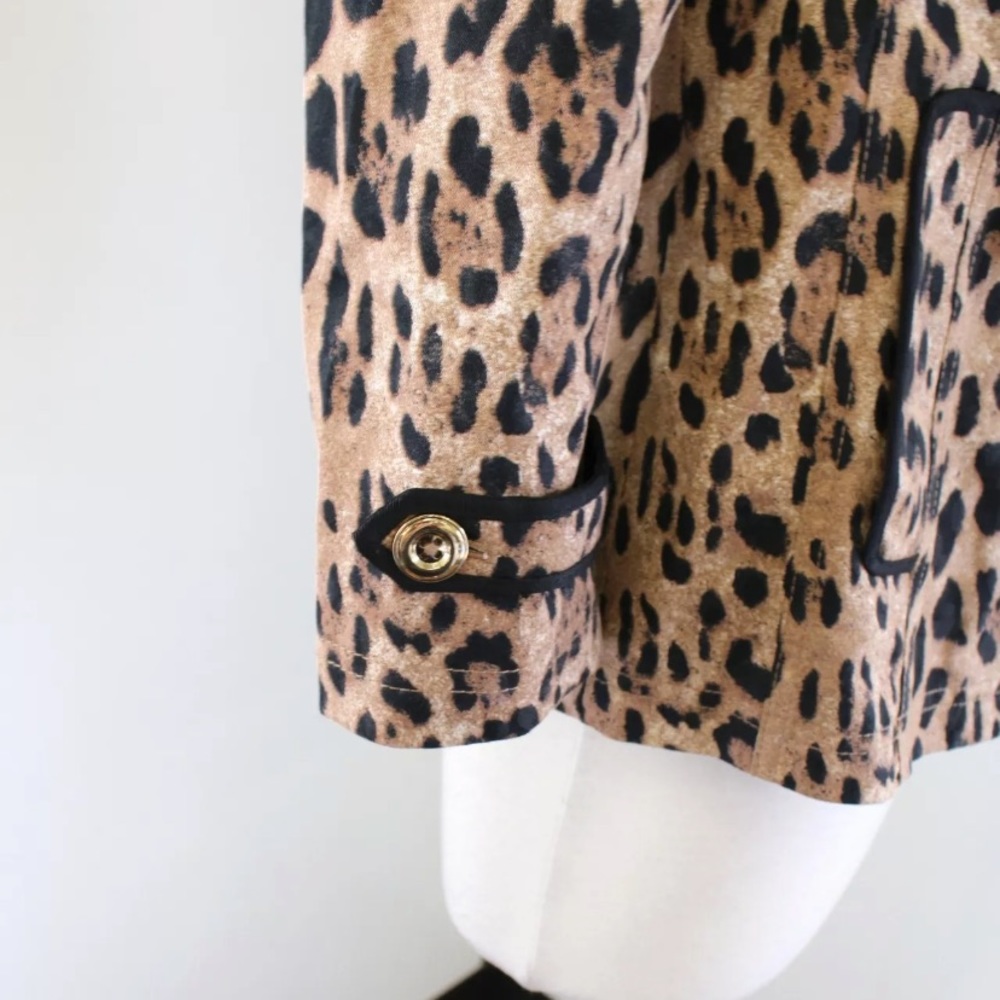 White House Black Market Leopard Swing Jacket - Picture 9 of 9